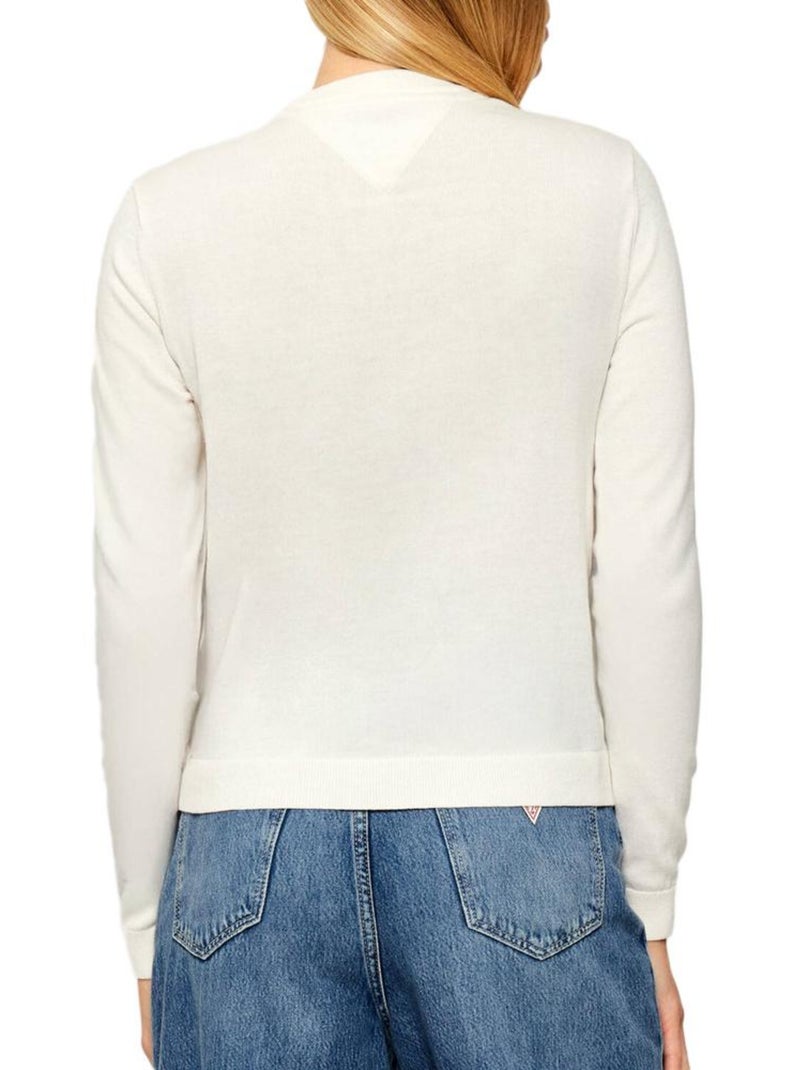 Pull Femme Tommy Hilfiger Ecru - Kiabi