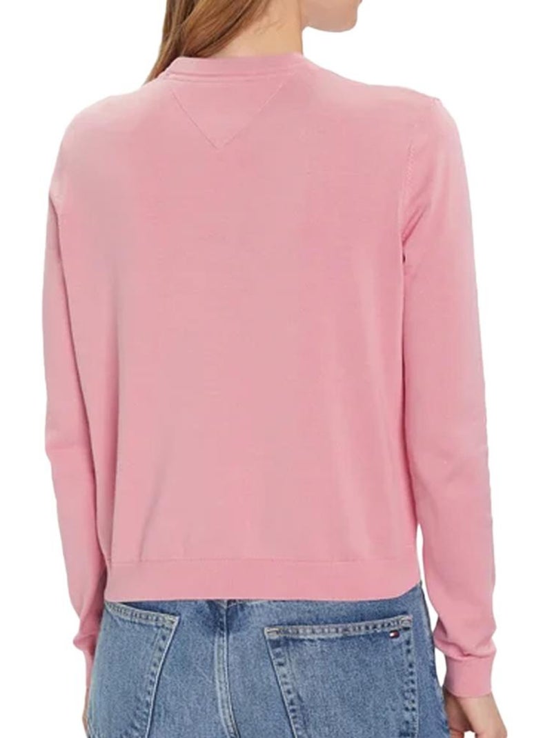 Pull Femme Tommy Hilfiger Rose - Kiabi