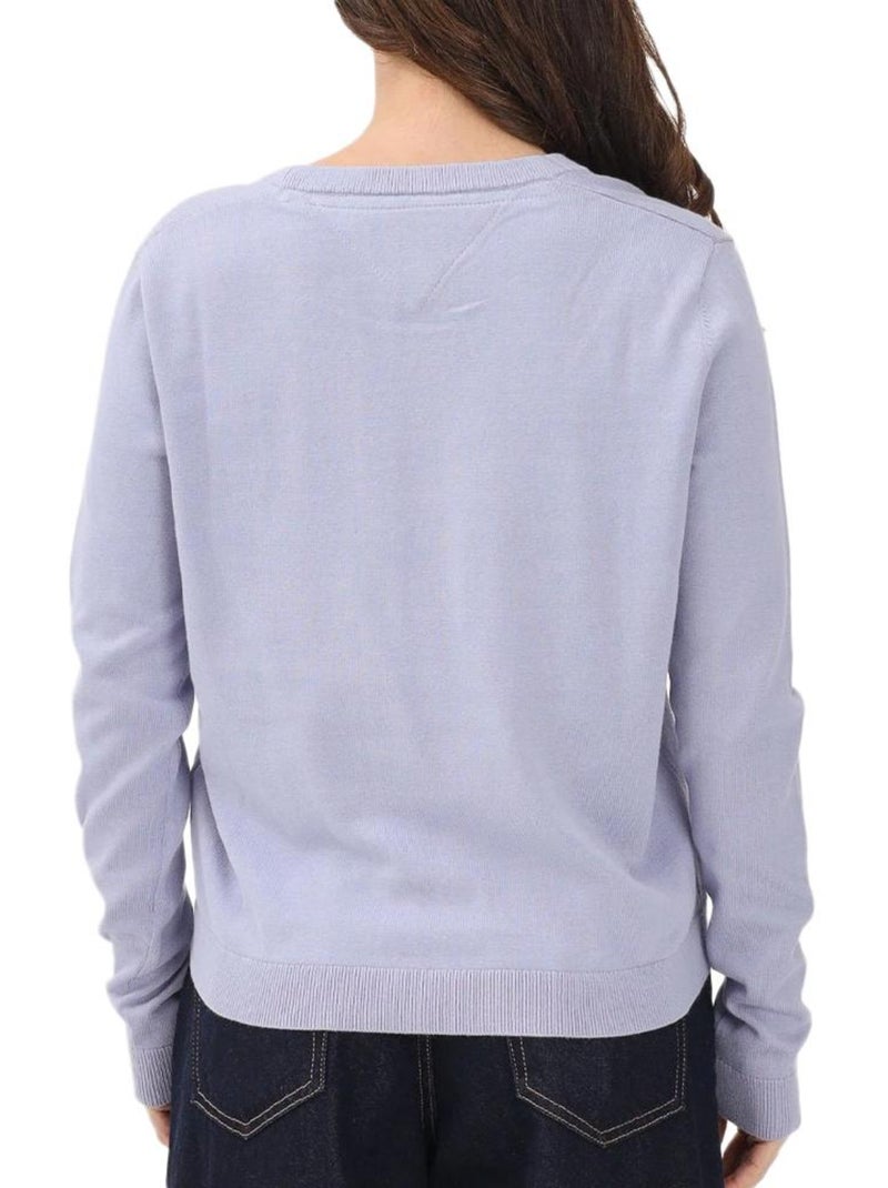 Pull Femme Tommy Hilfiger Vneck Bleu - Kiabi