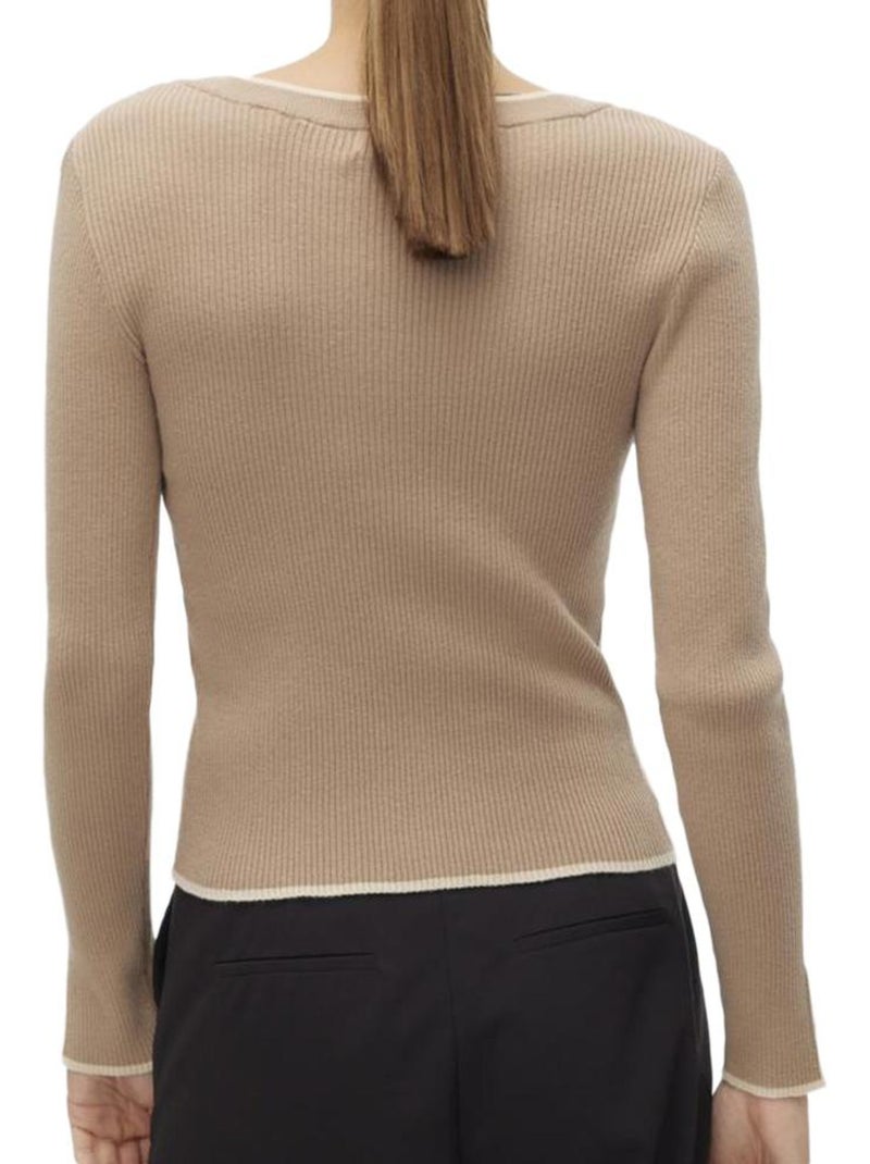 Pull femme vero moda Beige - Kiabi