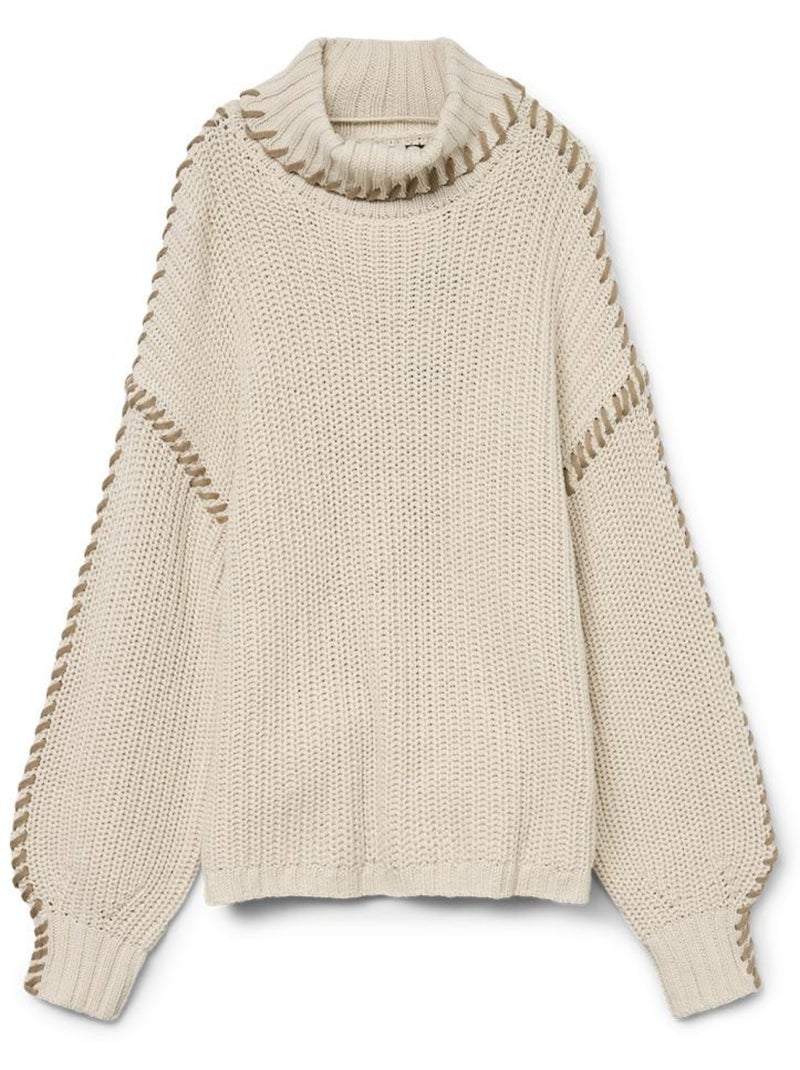 Pull Femme Vero Moda Beige - Kiabi