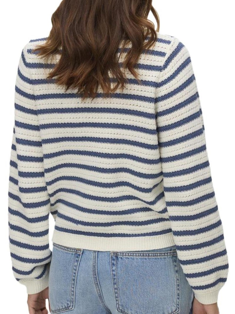 Pull Femme Vero Moda Blanc - Kiabi