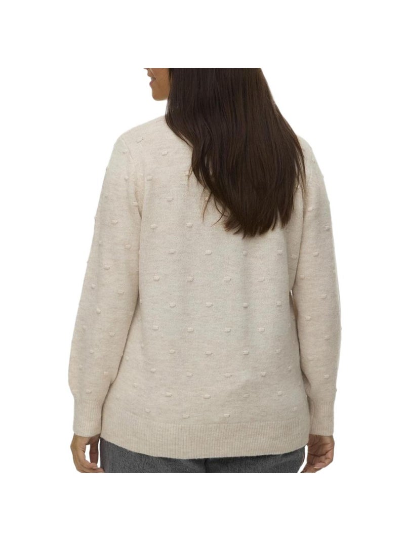 Pull Femme Vero Moda Curve Beige - Kiabi