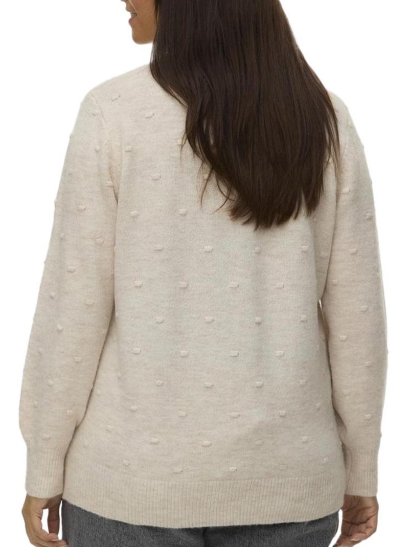 Pull Femme Vero Moda Curve Beige - Kiabi