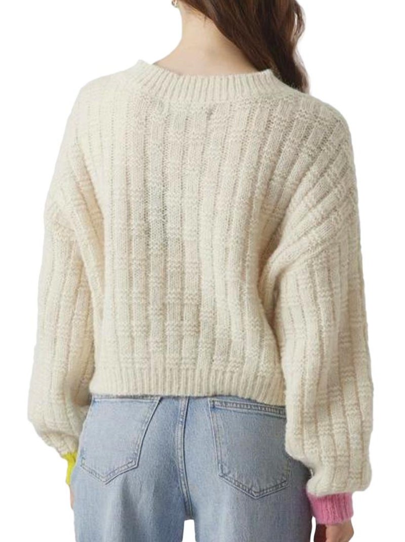 Pull Femme Vero Moda Ecru - Kiabi