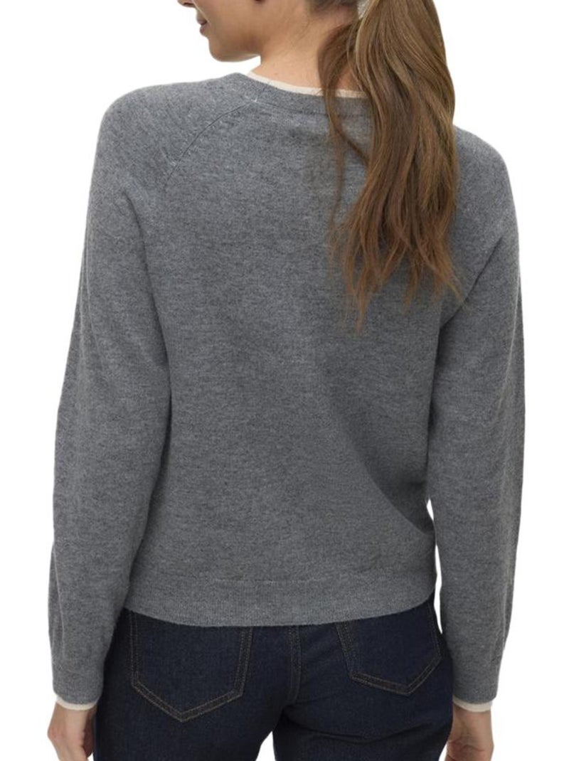Pull Femme Vero Moda Gris Argenté - Kiabi