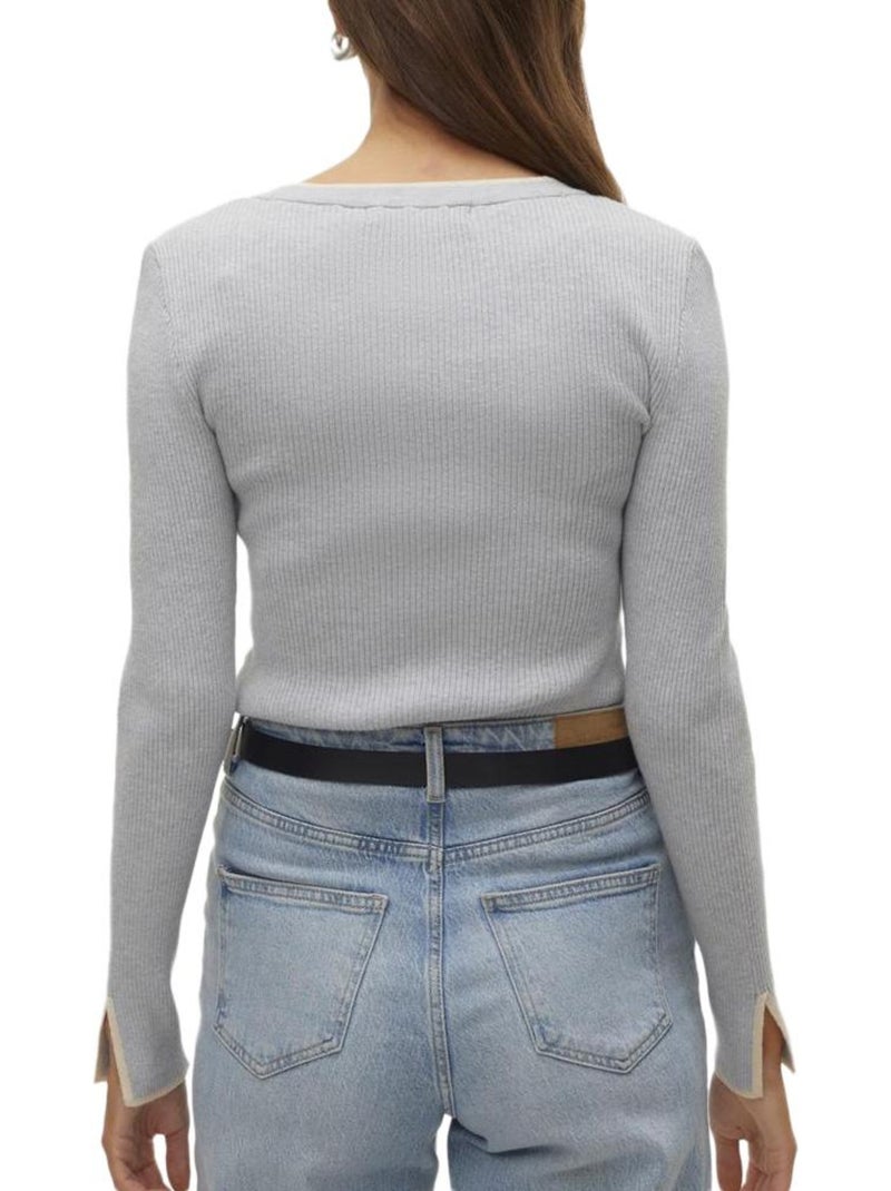 Pull Femme Vero Moda Gris Argenté - Kiabi