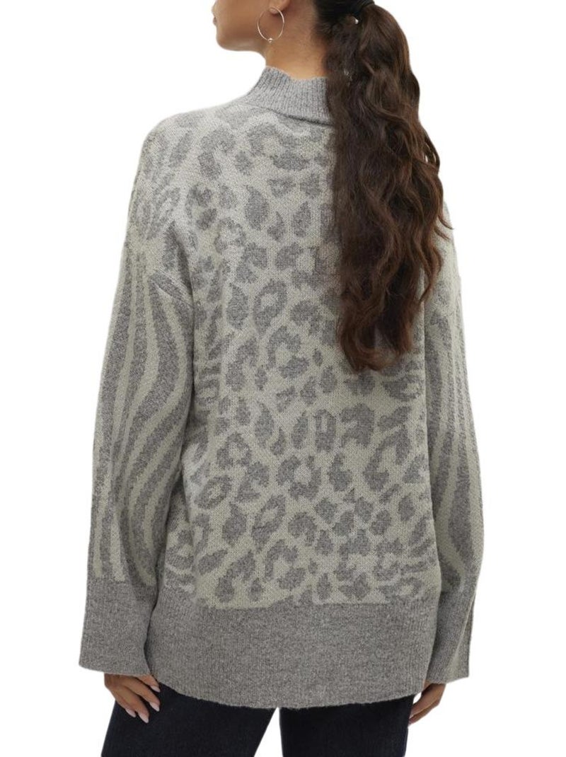 Pull Femme Vero Moda Gris Argenté - Kiabi