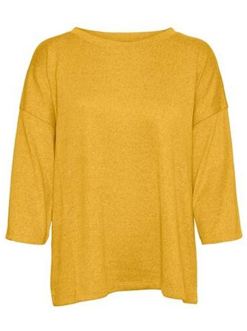 Pull femme vero moda Jaune - Kiabi