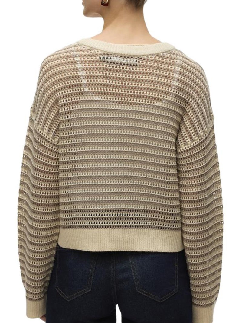 Pull Femme Vero Moda Marron cappuccino - Kiabi