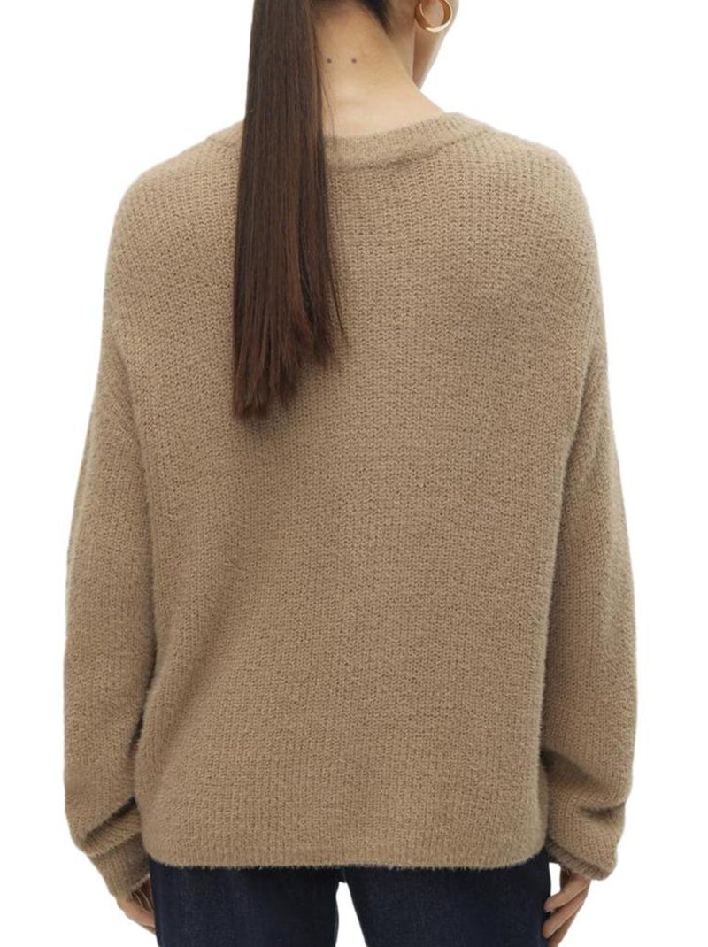 Pull Femme Vero Moda Marron cappuccino - Kiabi