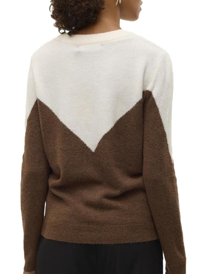 Pull Femme Vero Moda Marron cappuccino - Kiabi