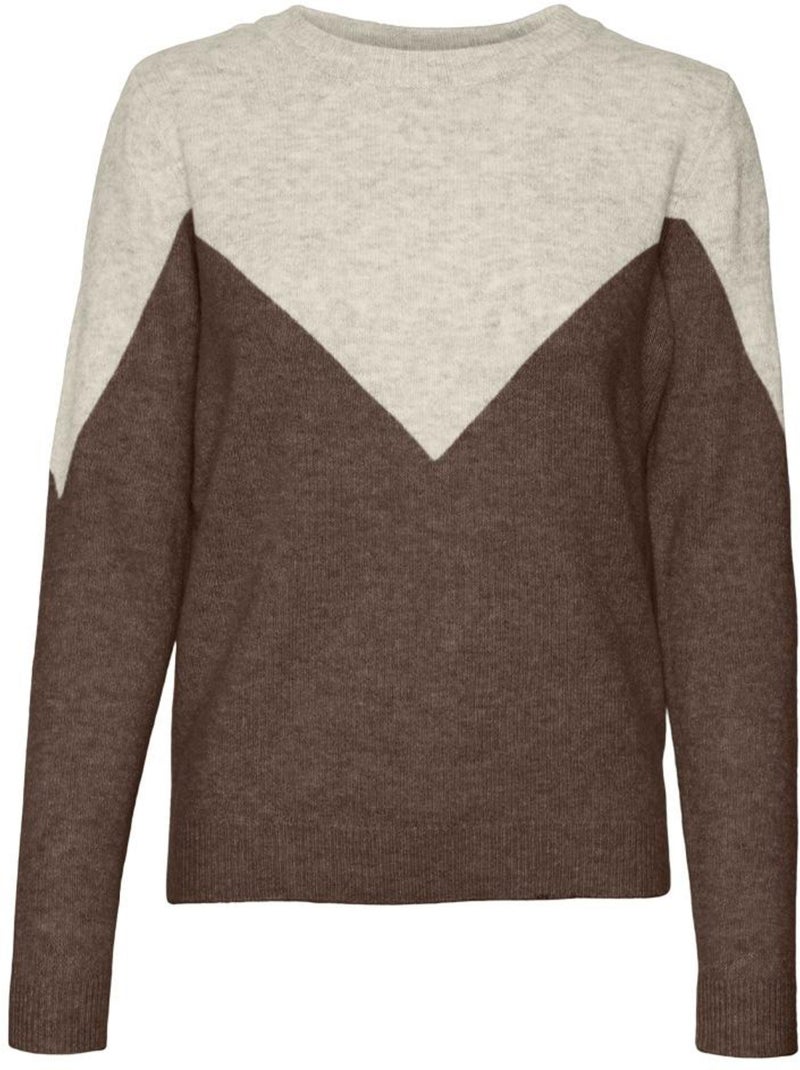 Pull Femme Vero Moda Marron cappuccino - Kiabi