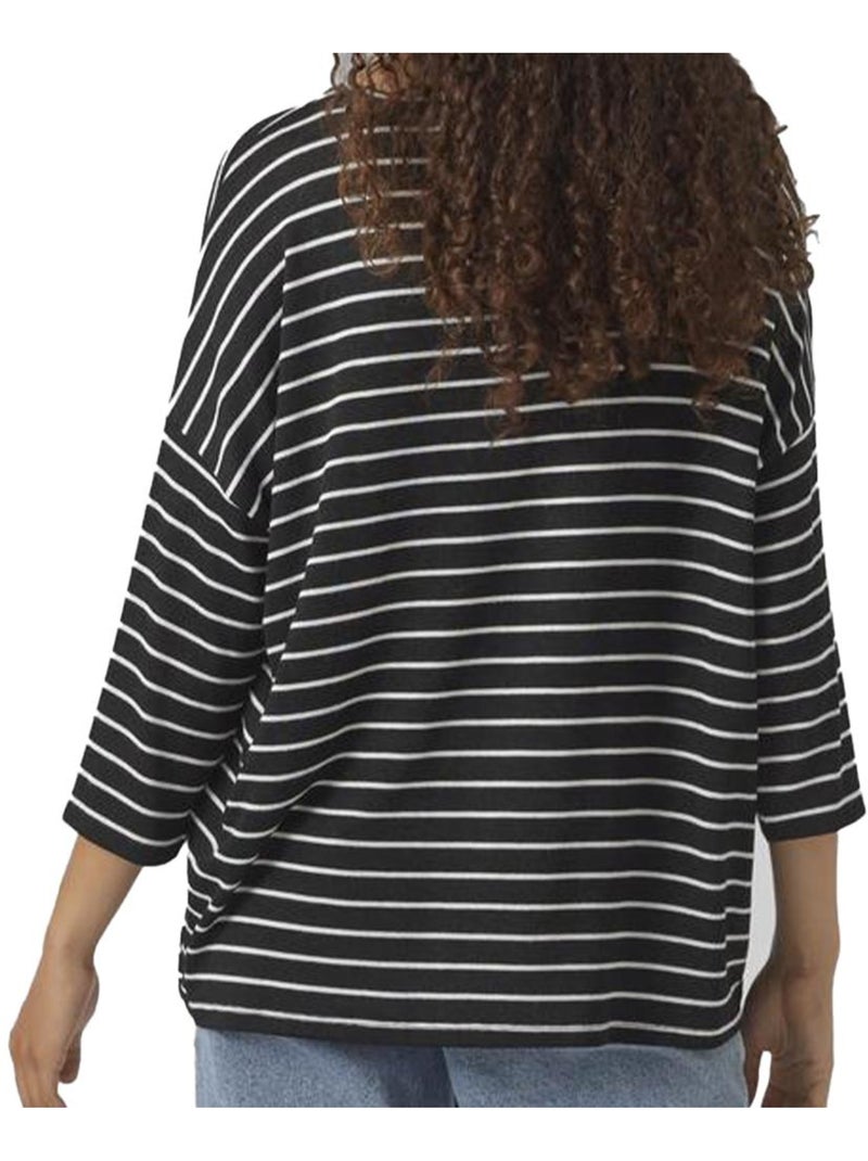 Pull Femme Vero Moda Noir Blanc - Kiabi