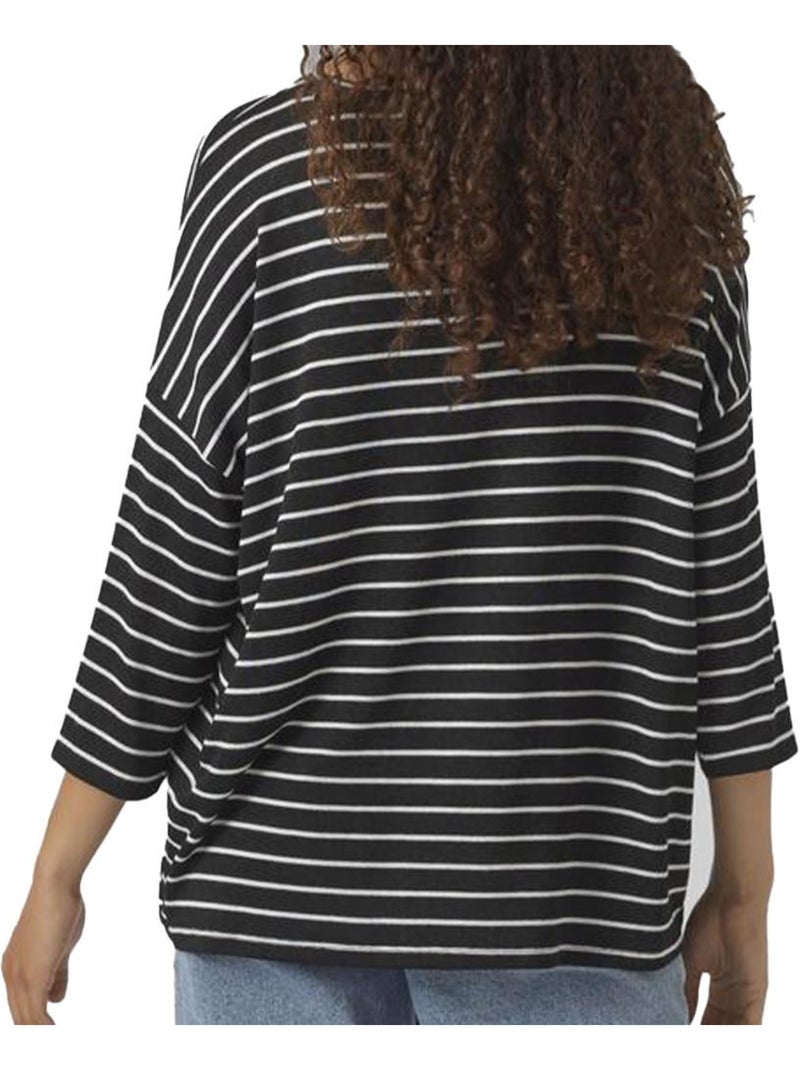 Pull femme vero moda Noir Blanc - Kiabi