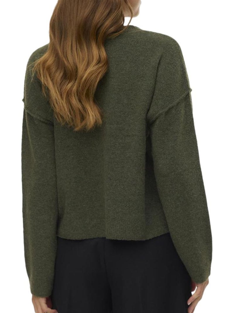 Pull Femme Vero Moda Vert kaki clair - Kiabi