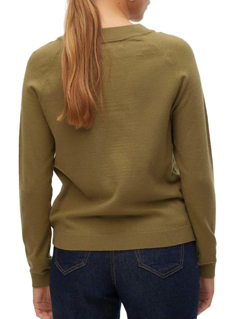 Pull Femme Vero Moda Vert kaki clair - Kiabi
