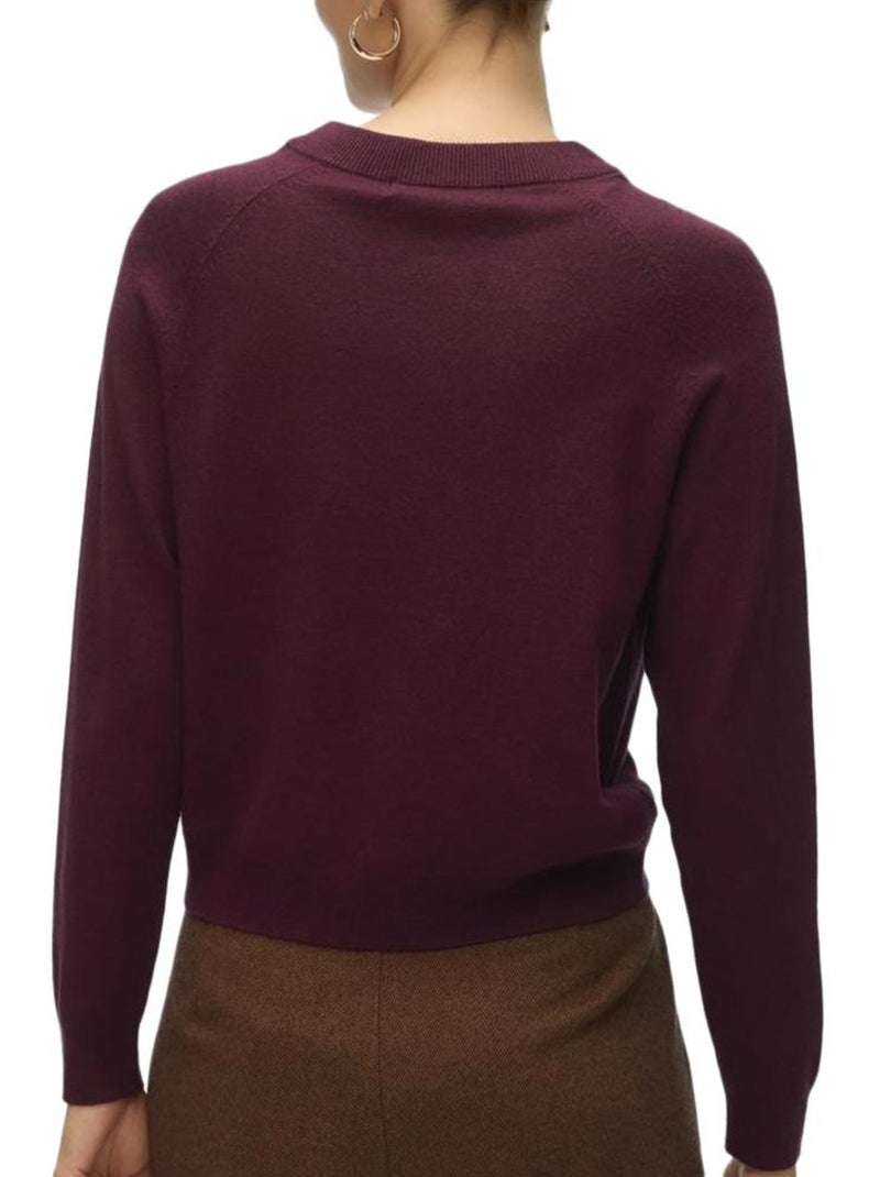 Pull femme vero moda Violet prune - Kiabi