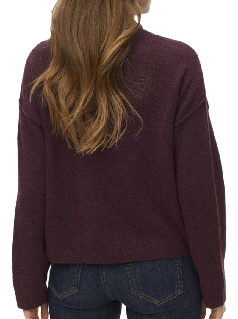 Pull Femme Vero Moda Violet prune - Kiabi