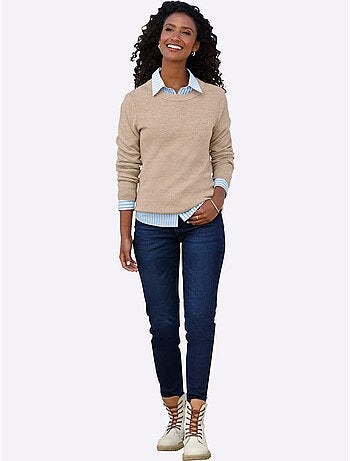 Pull fentes tendance à l'ourlet - taille standard - helline