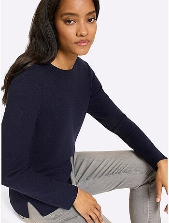 Pull Fentes Tendance à L'ourlet - Taille Standard - Helline