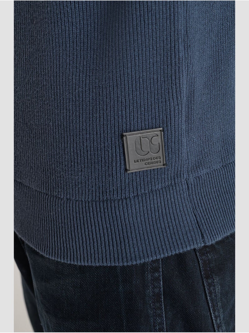 Pull FERBO 'Le Temps Des Cerises' Bleu - Kiabi