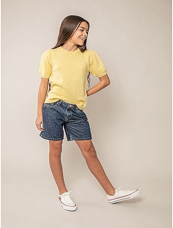 Pull fille en maille douce 'Deeluxe'
