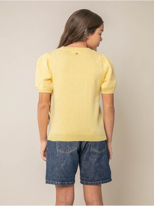 Pull fille en maille douce 'Deeluxe' - Kiabi