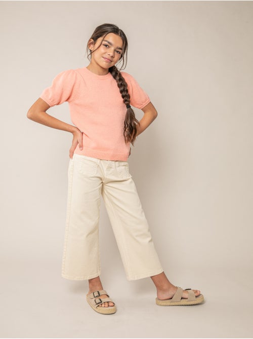 Pull fille en maille douce 'Deeluxe' - Kiabi
