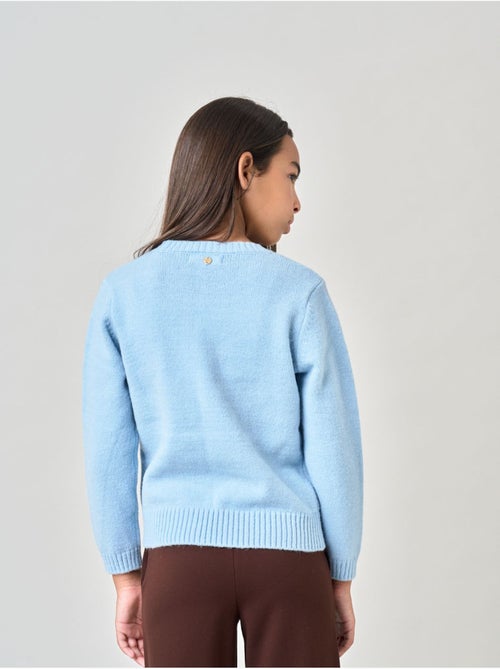 Pull fille motif cœur 'deeluxe' - Kiabi Pull fille motif cœur 'deeluxe' - Kiabi