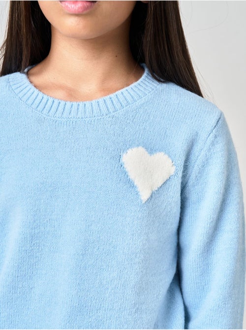 Pull fille motif cœur 'deeluxe' - Kiabi Pull fille motif cœur 'deeluxe' - Kiabi