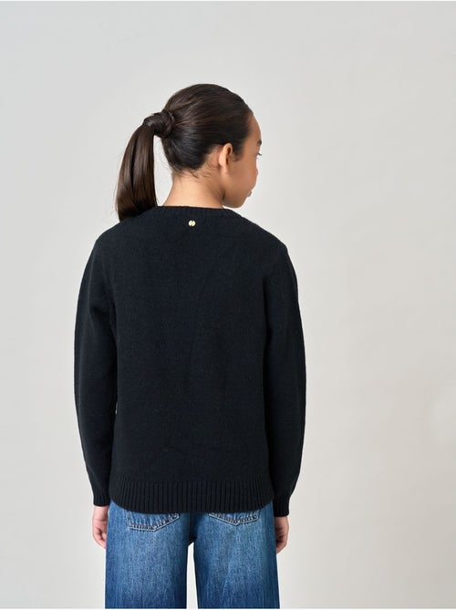 Pull fille motif cœur 'deeluxe' - Kiabi Pull fille motif cœur 'deeluxe' - Kiabi