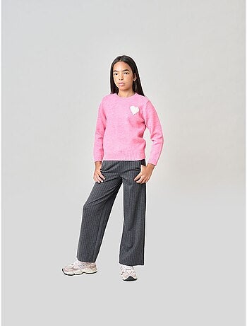 Pull fille motif cœur 'deeluxe'