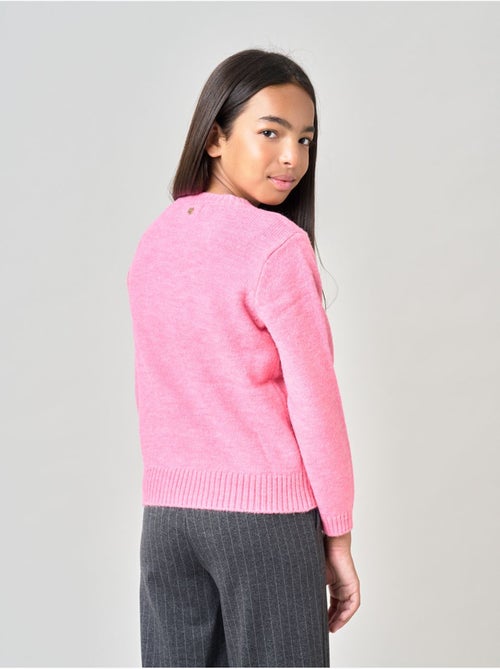Pull fille motif cœur 'deeluxe' - Kiabi Pull fille motif cœur 'deeluxe' - Kiabi