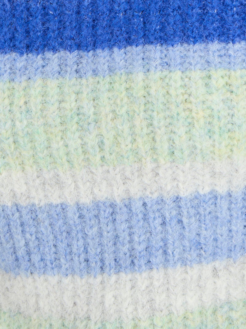 Pull fils poilus Thermolactyl - Damart Bleu - Kiabi