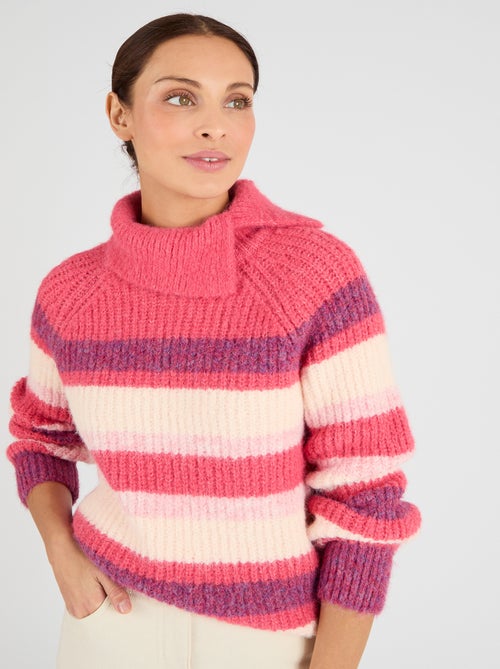 Pull fils poilus Thermolactyl - Damart - Kiabi