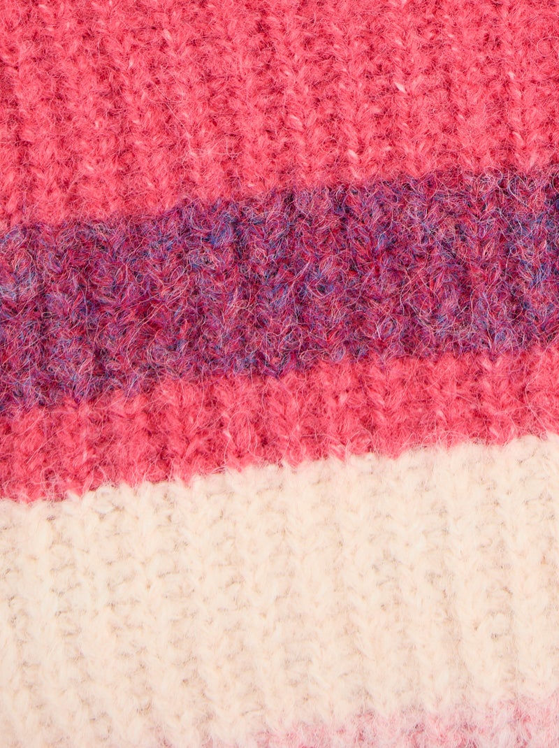Pull fils poilus Thermolactyl - Damart Rose - Kiabi