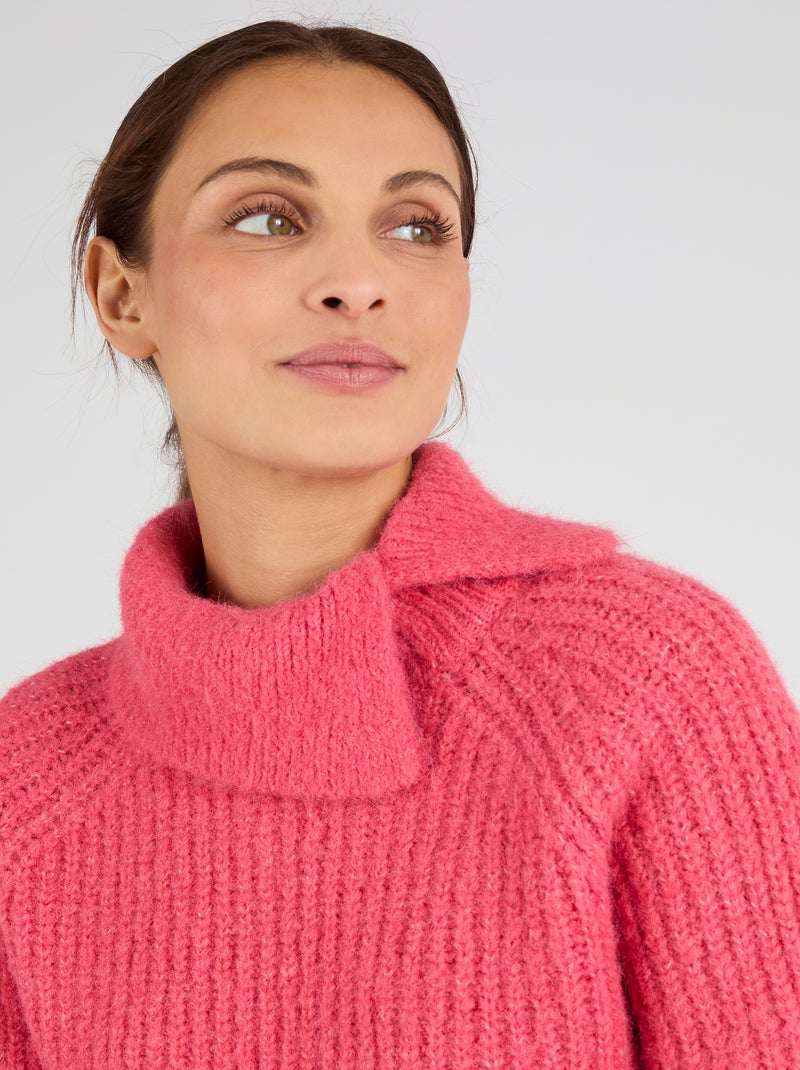 Pull fils poilus Thermolactyl - Damart Rouge - Kiabi