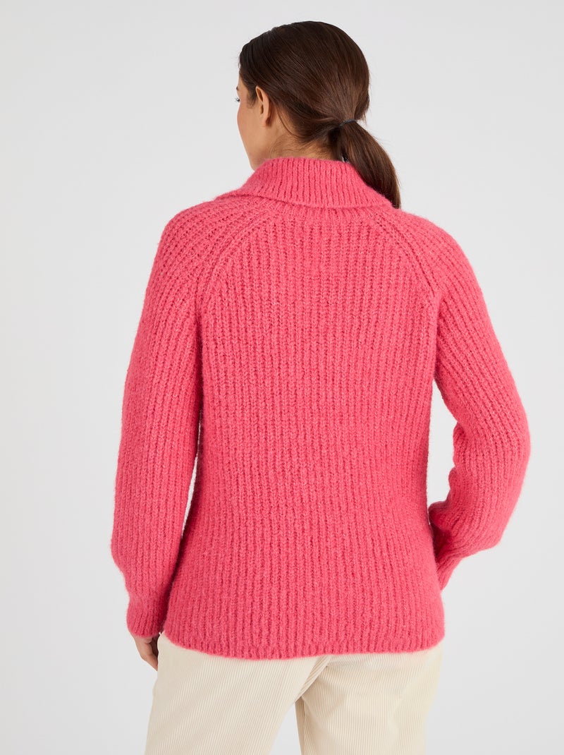 Pull fils poilus Thermolactyl - Damart Rouge - Kiabi
