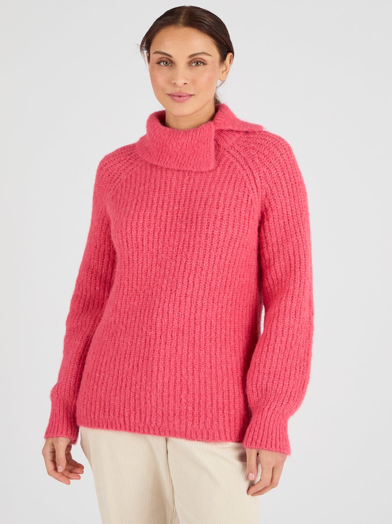 Pull fils poilus Thermolactyl - Damart Rouge - Kiabi