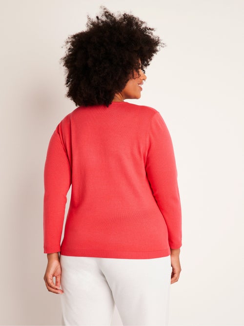 Pull fin brodé - Afibel - Kiabi
