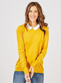 Pull fin col Claudine - Kiabi
