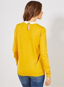 Pull fin col Claudine - Kiabi