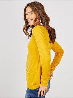 Pull fin col Claudine - Kiabi