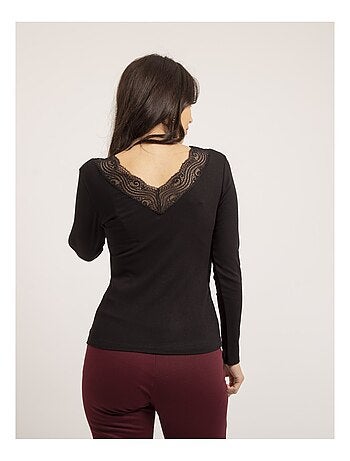 Pull fin col dentelle FALIA