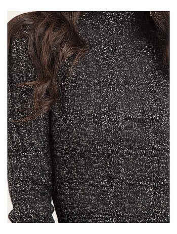 Pull fin col montant paillettes KABIANA