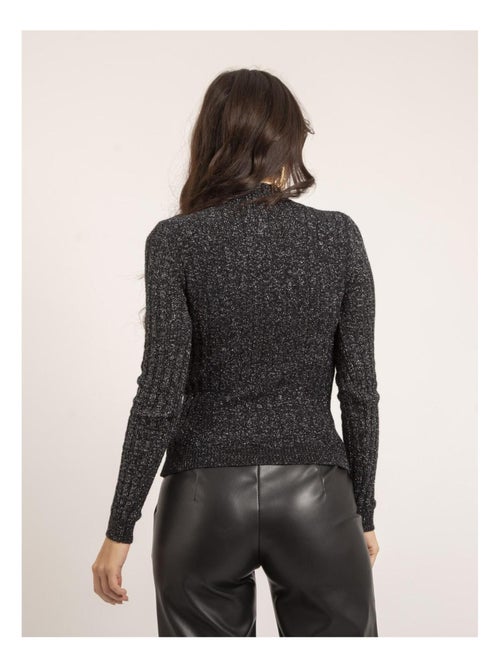 Pull fin col montant paillettes KABIANA - Kiabi