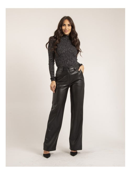 Pull fin col montant paillettes KABIANA - Kiabi