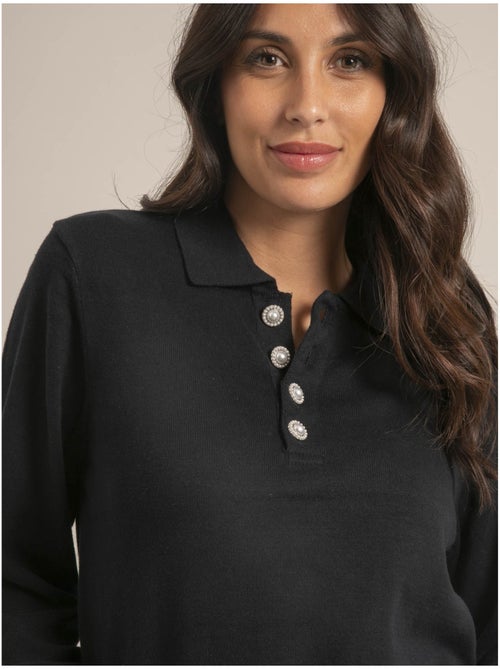 Pull fin col polo KONOR - Kiabi