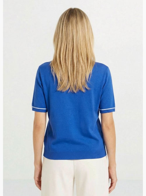 Pull fin col polo manches courtes - Afibel - Kiabi